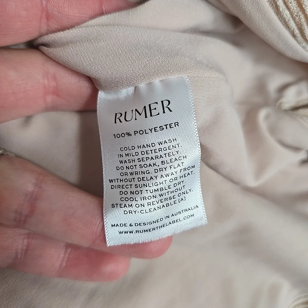 NWT Revolve Rumer Rosa Maxi Dress Pastel Pink Sleeveless Ribbed Side Slit Medium